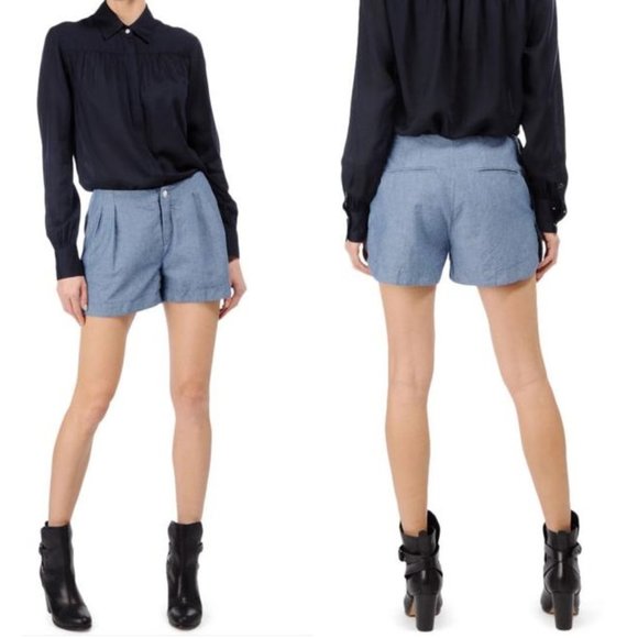 rag & bone Pants - Rag & bone Shorts Blue Denim With Small Dots Sz 8